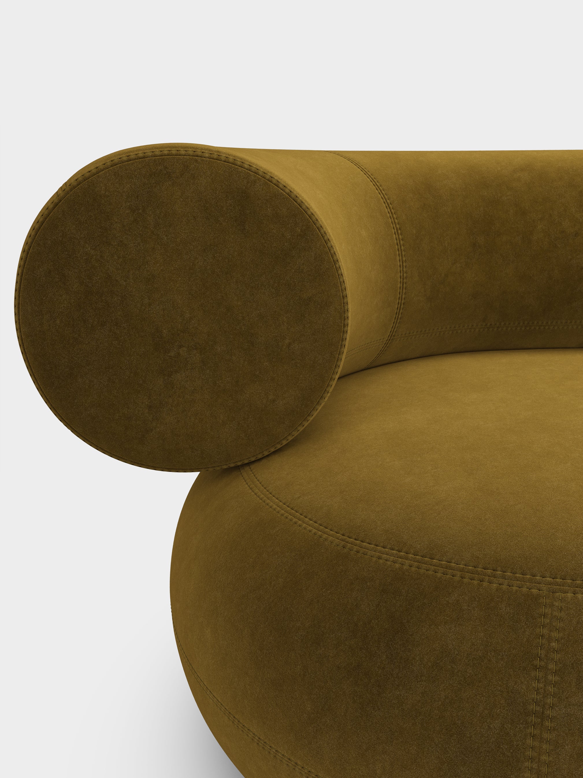 Fat 3-Seater Left Open Modular Sofa