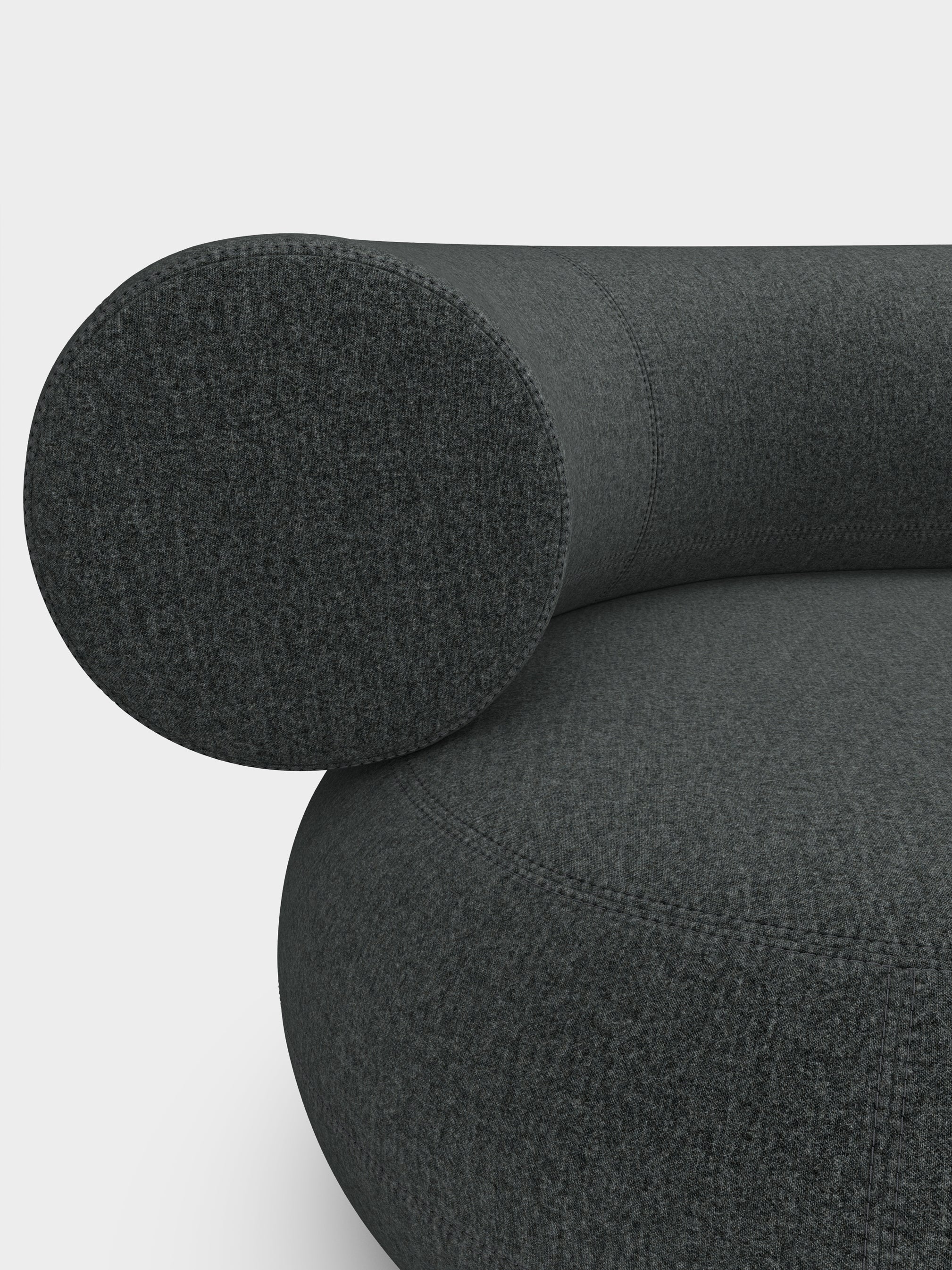 Fat 3-Seater Left Open Modular Sofa