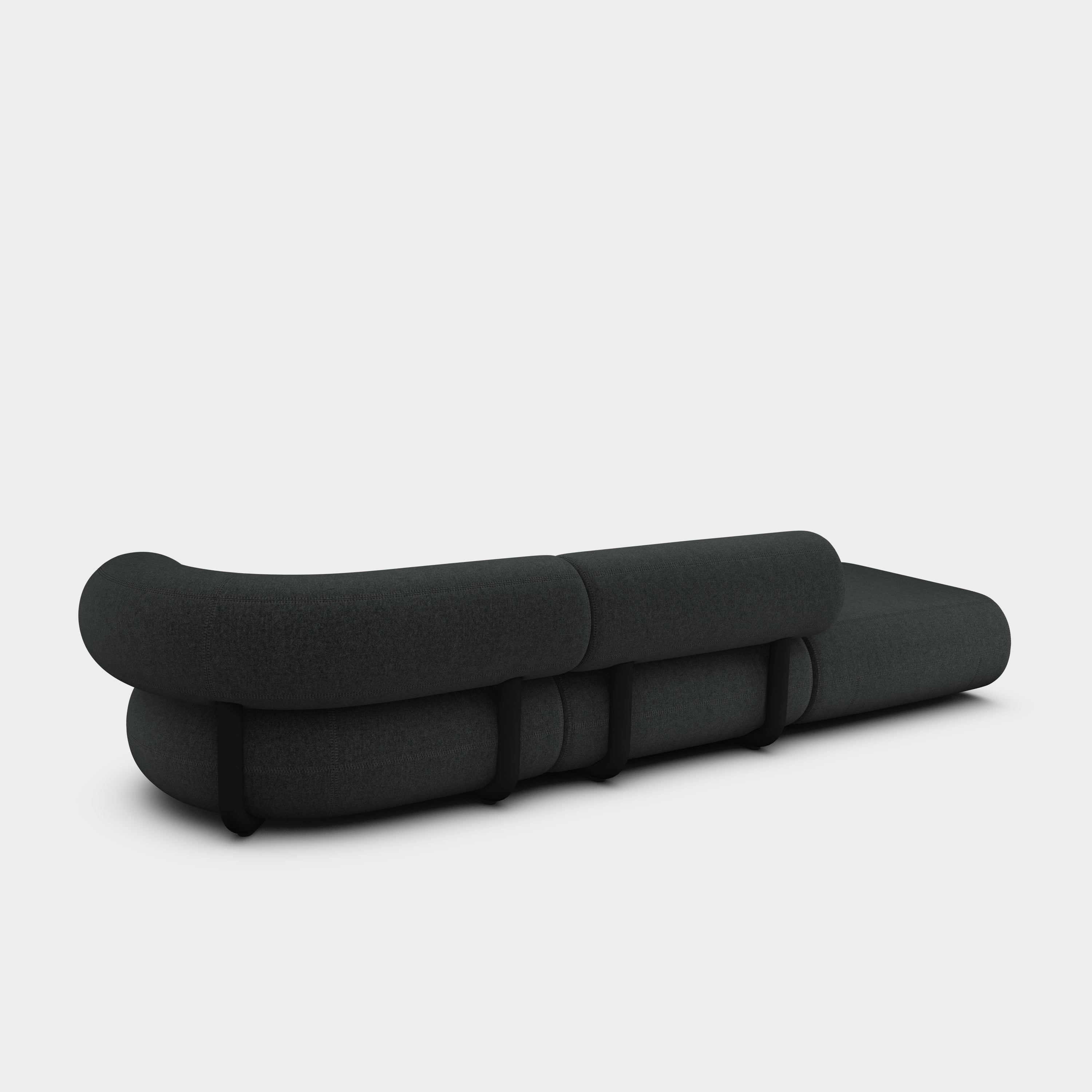 Fat 3-Seater Left Open Modular Sofa