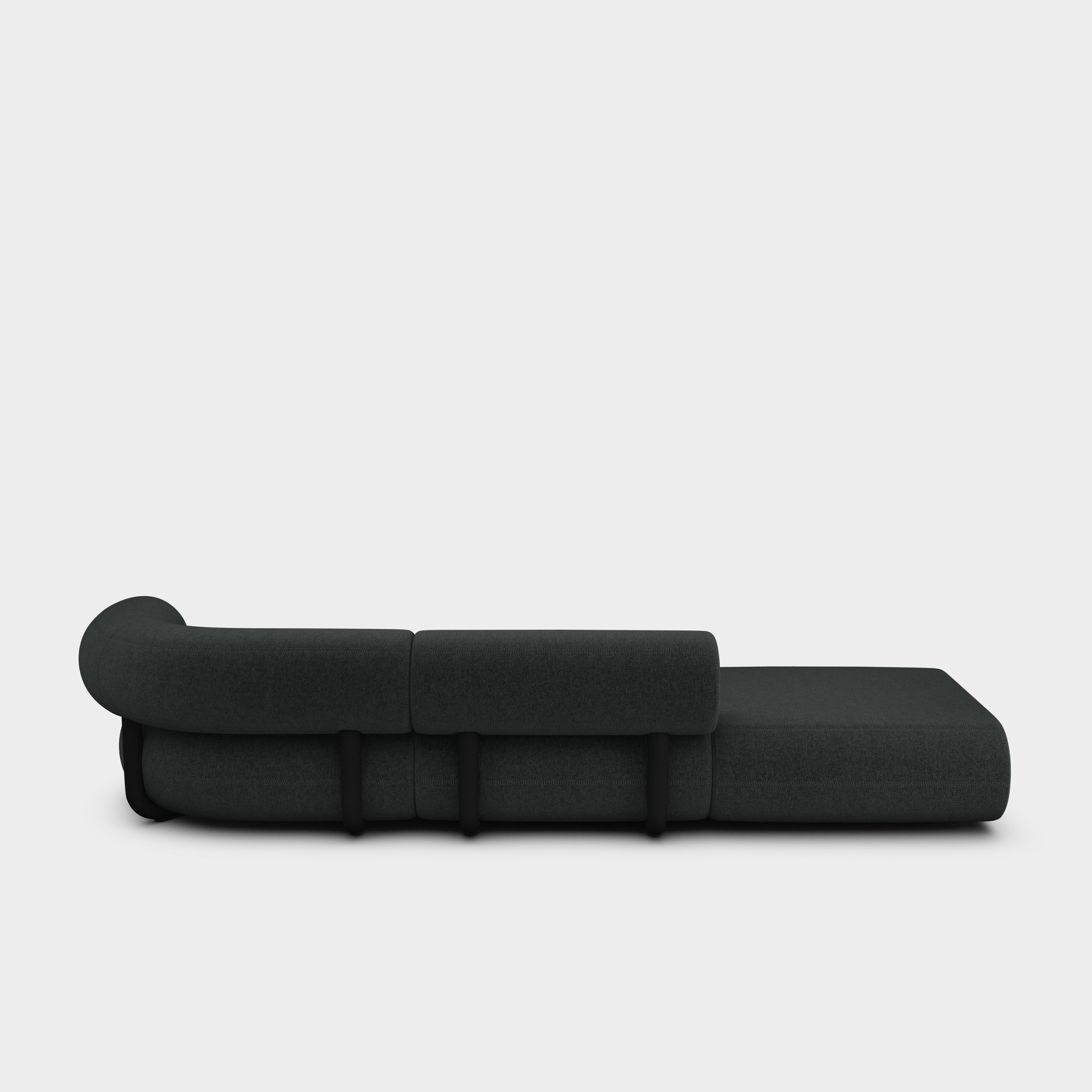 Fat 3-Seater Left Open Modular Sofa