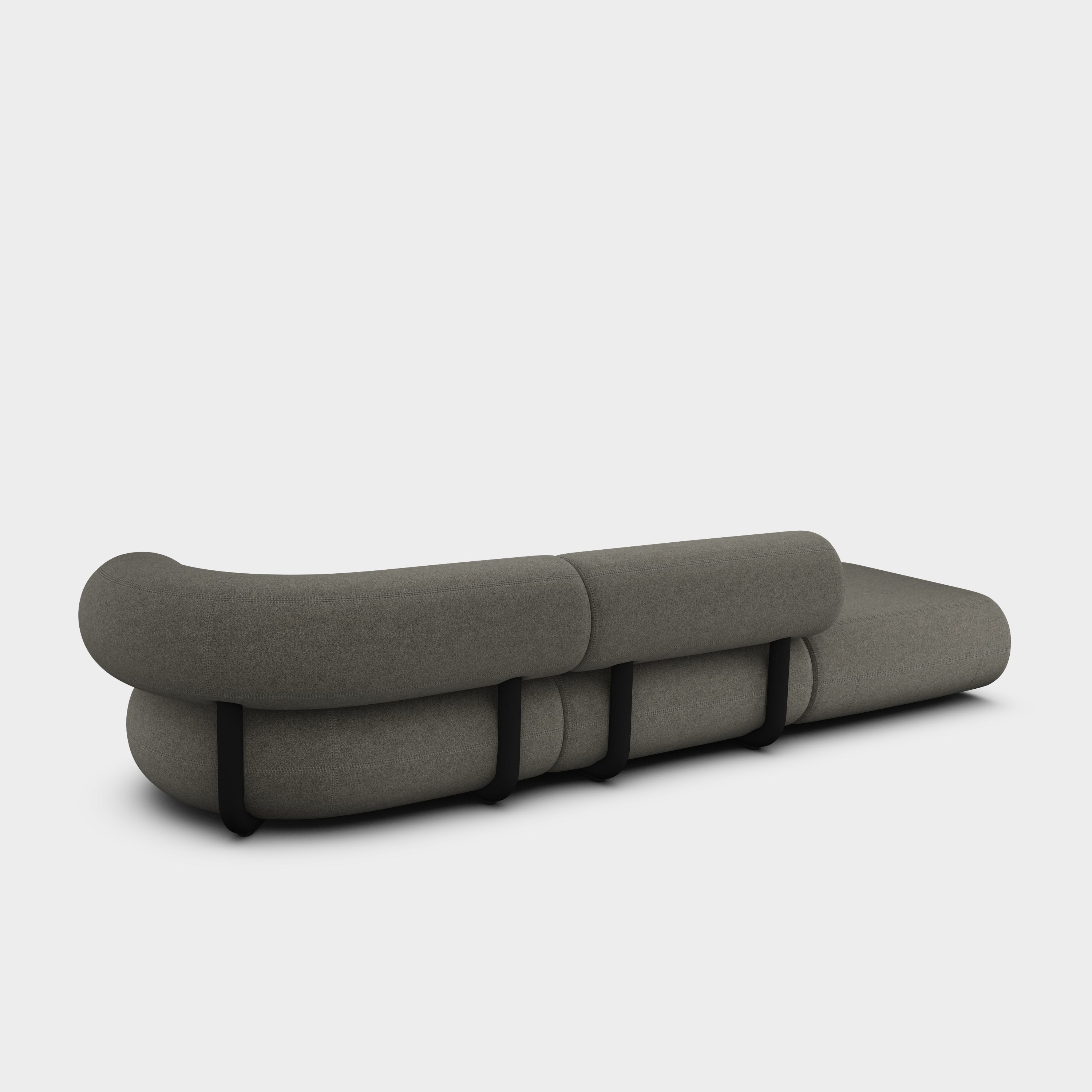 Fat 3-Seater Left Open Modular Sofa