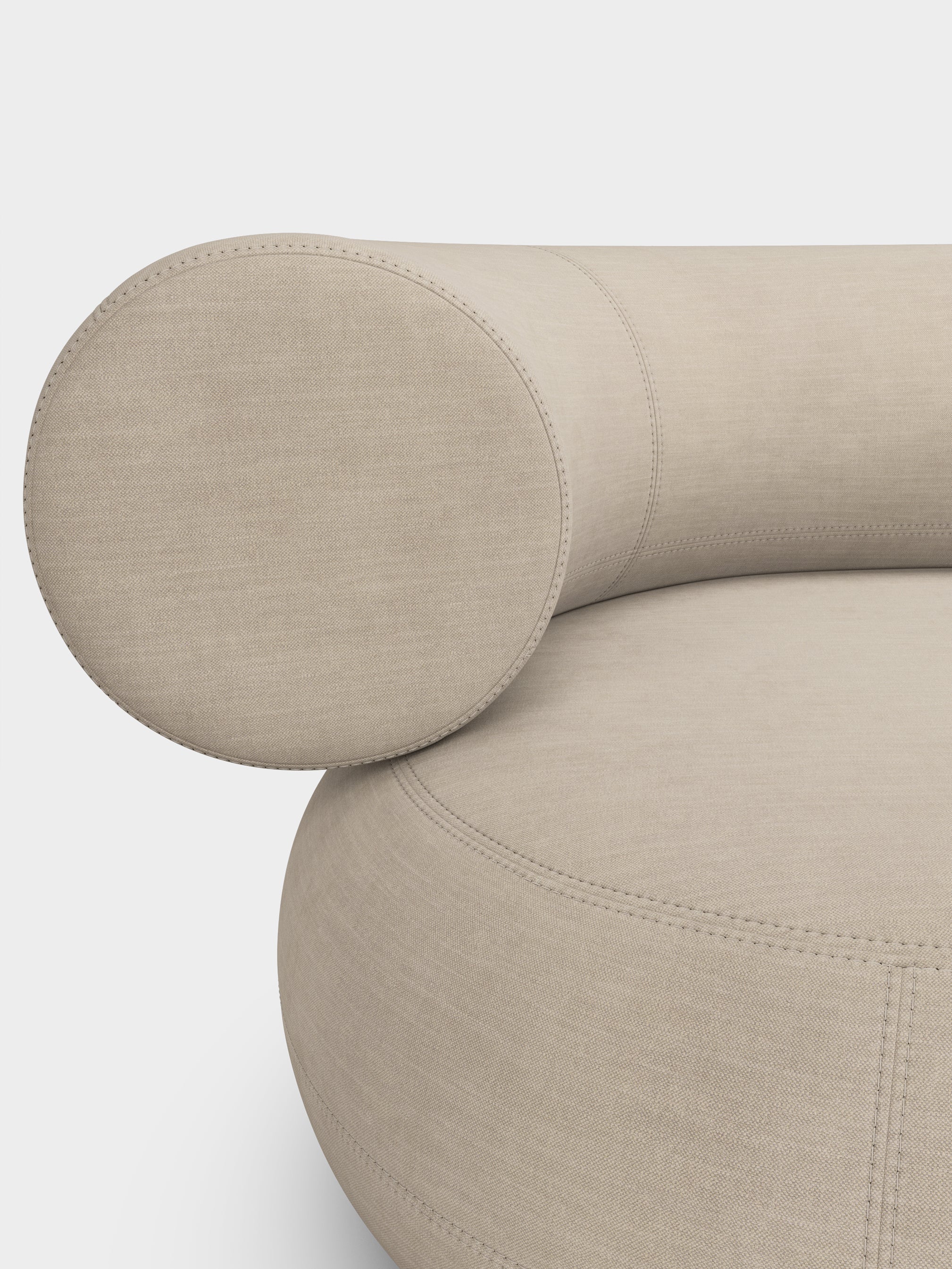 Fat 3-Seater Left Open Modular Sofa