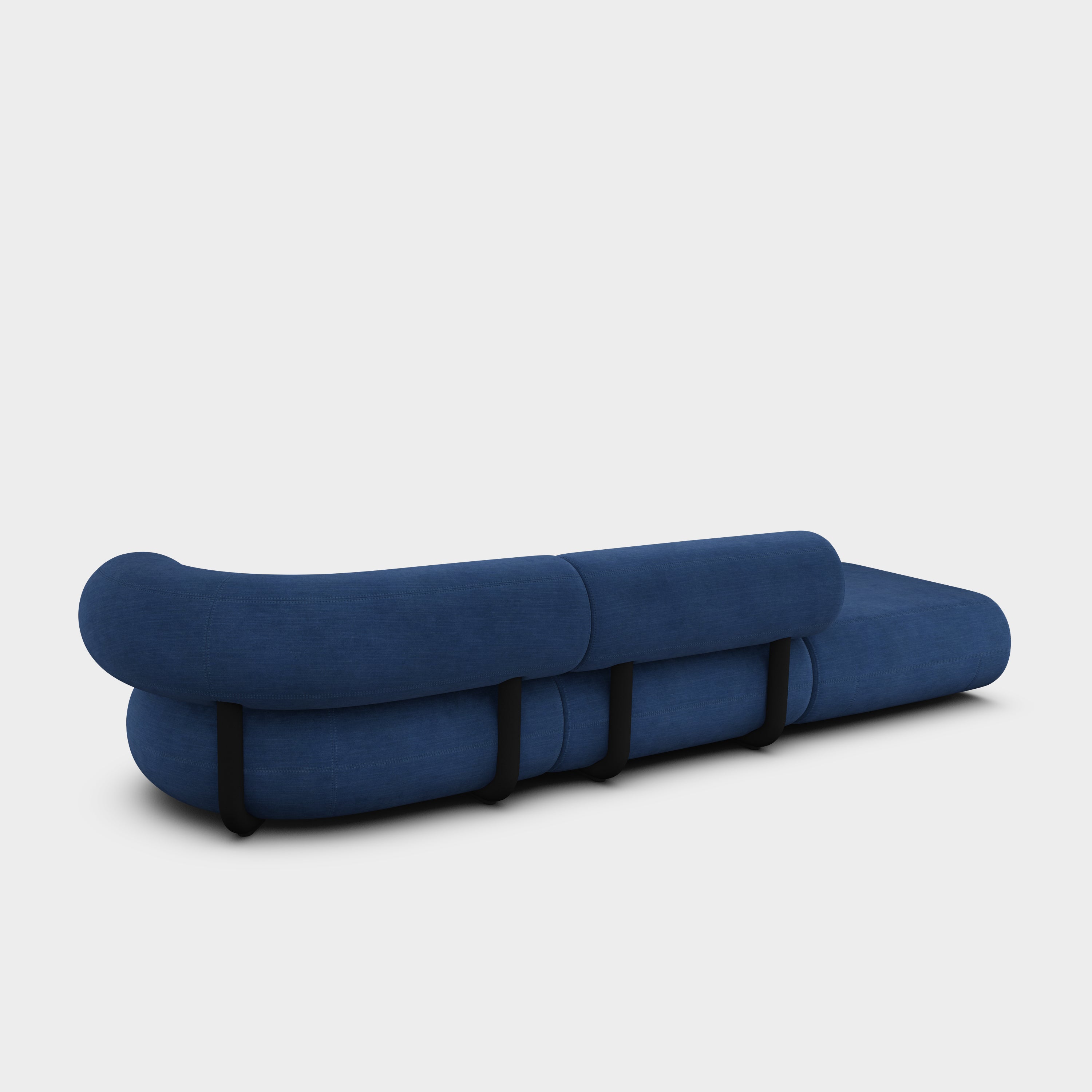Fat 3-Seater Left Open Modular Sofa