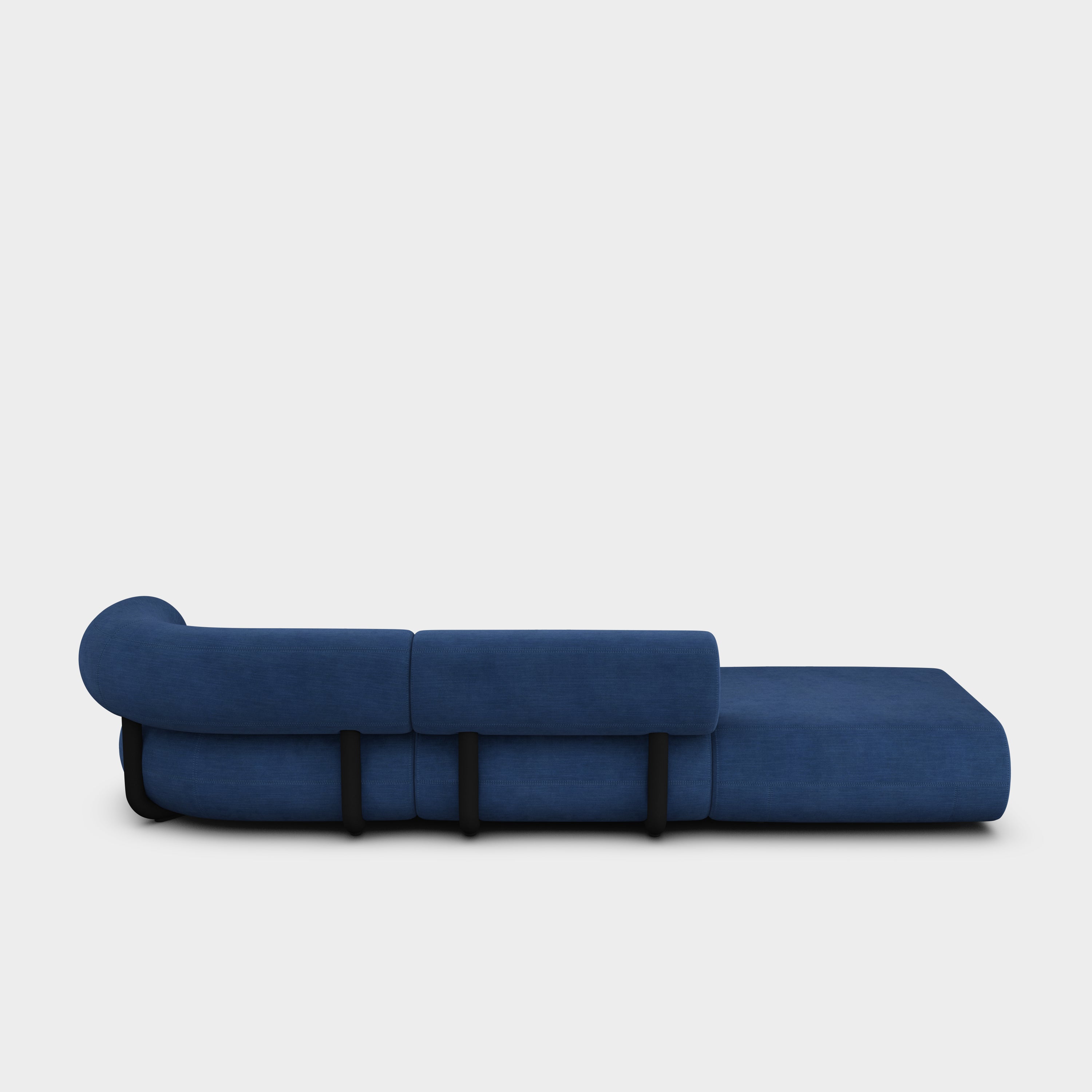 Fat 3-Seater Left Open Modular Sofa