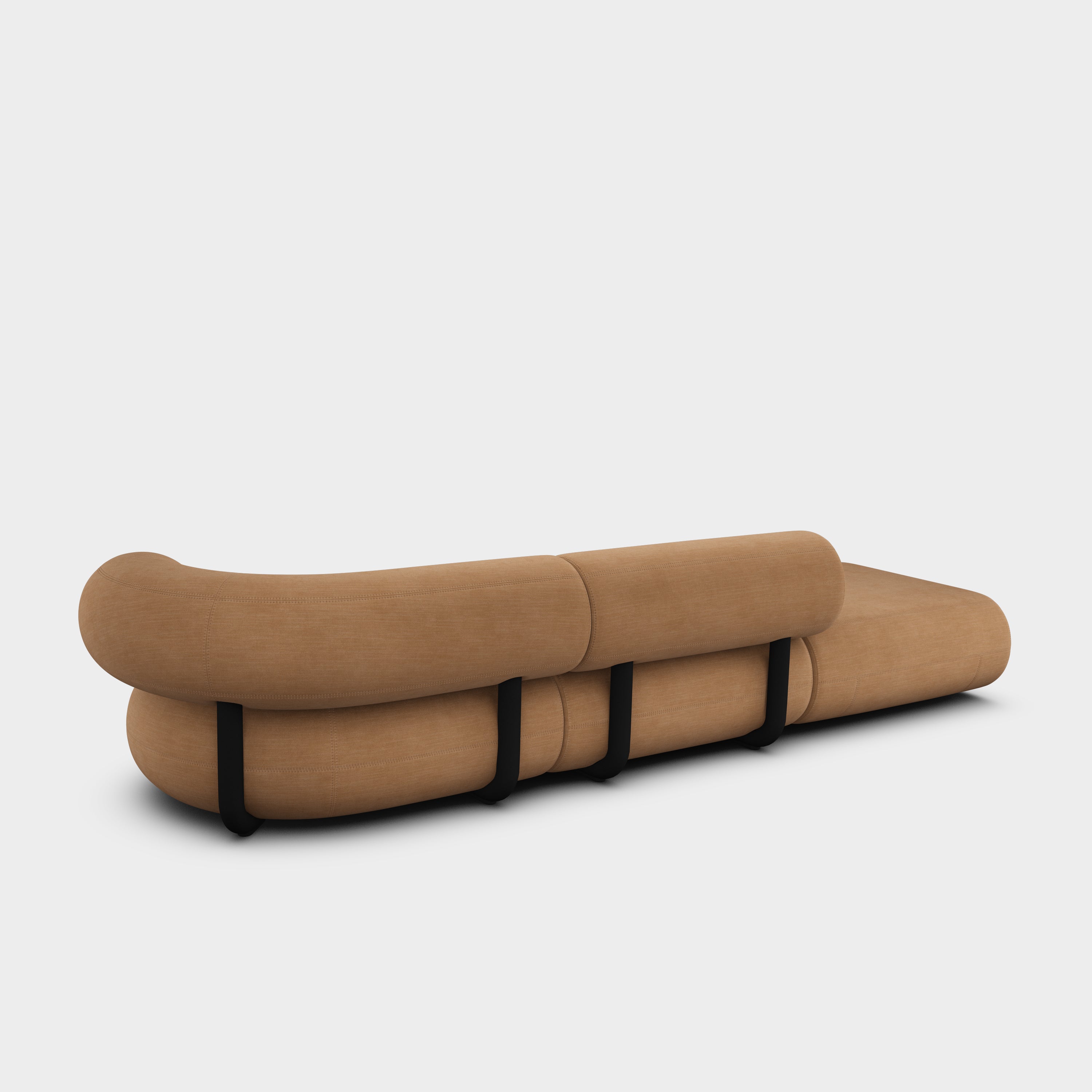 Fat 3-Seater Left Open Modular Sofa
