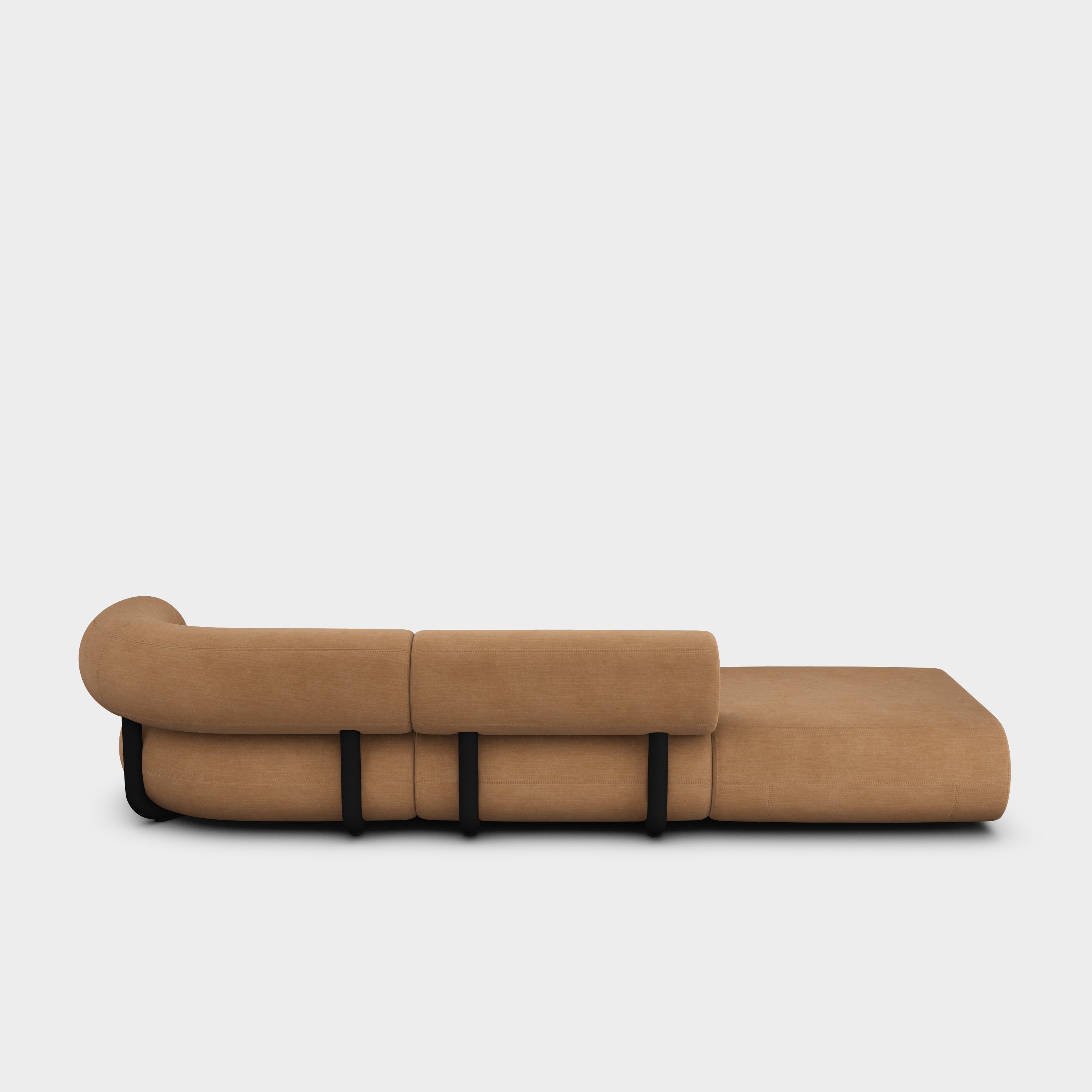 Fat 3-Seater Left Open Modular Sofa