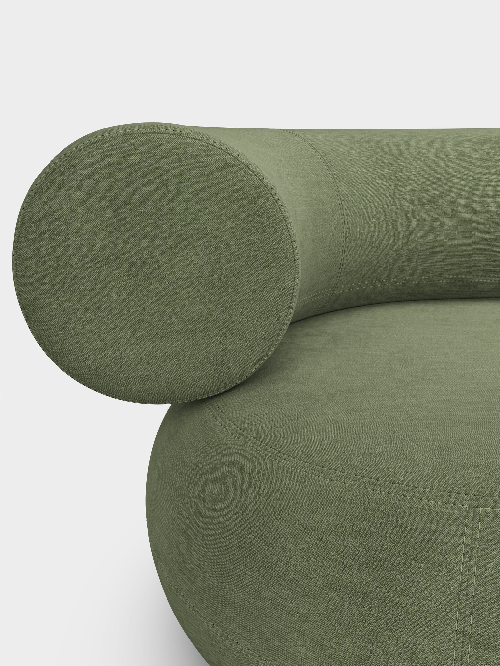 Fat 3-Seater Left Open Modular Sofa