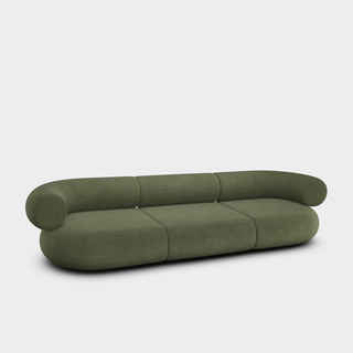 Tarragon Linara Linen / 3-Seater Modular Sofa / Linara - Tarragon (100)