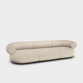 Porridge Linara Linen / 3-Seater Modular Sofa / Linara - Porridge (05)