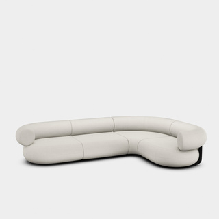 Ivory Alpine Boucle / 4-Seater Right Corner Modular Sofa / Alpine - Ivory (0101)