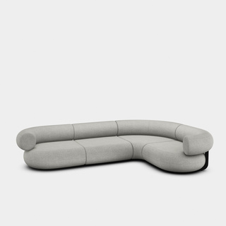Natural Alpine Boucle / 4-Seater Right Corner Modular Sofa / Alpine - Natural (01)
