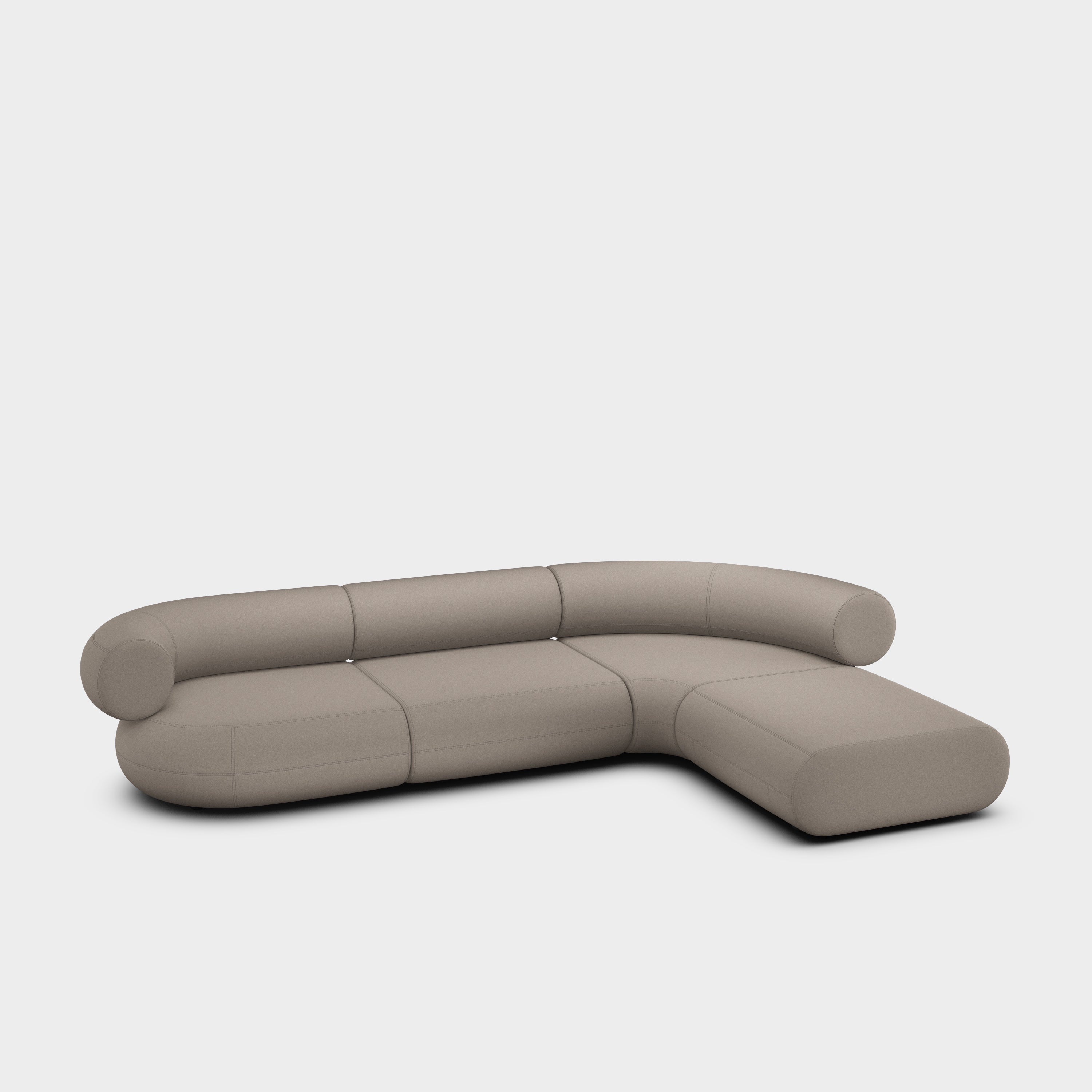 Fat 4-Seater Right Lounge Corner Modular Sofa