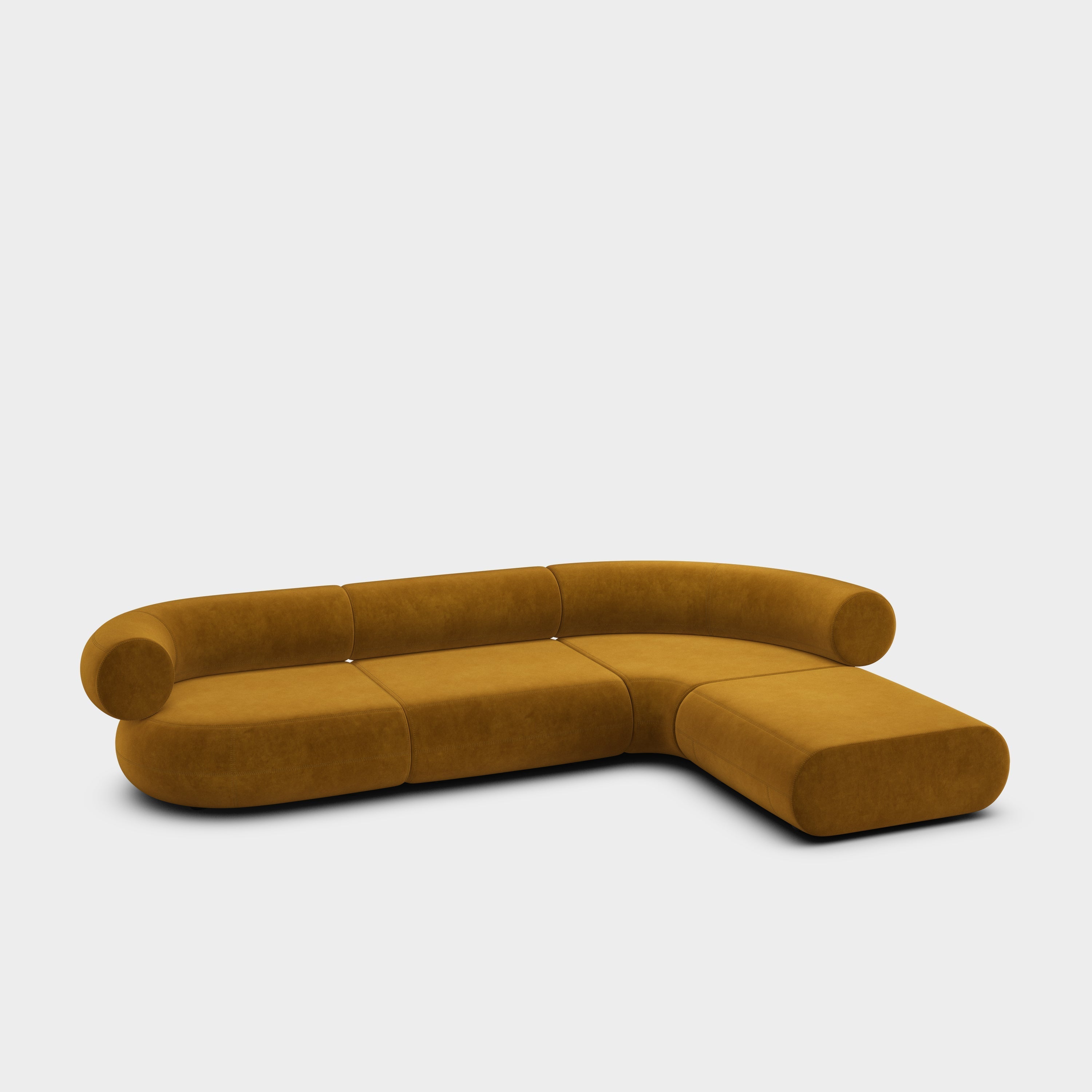 Fat 4-Seater Right Lounge Corner Modular Sofa