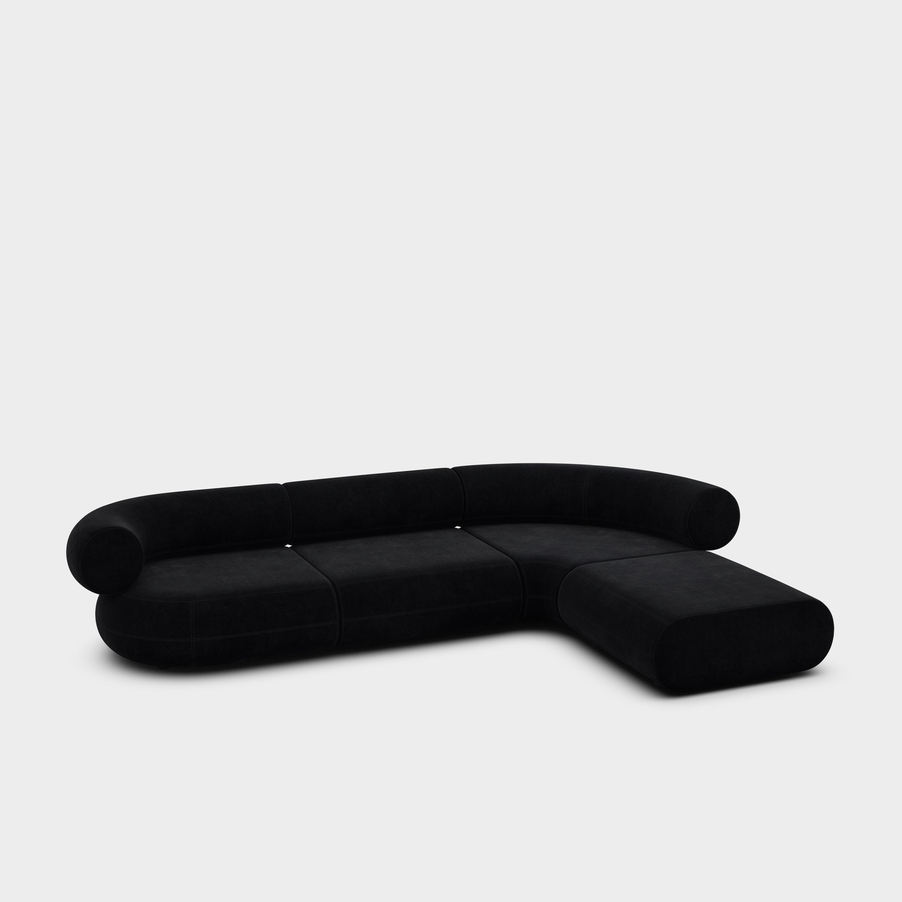Fat 4-Seater Right Lounge Corner Modular Sofa