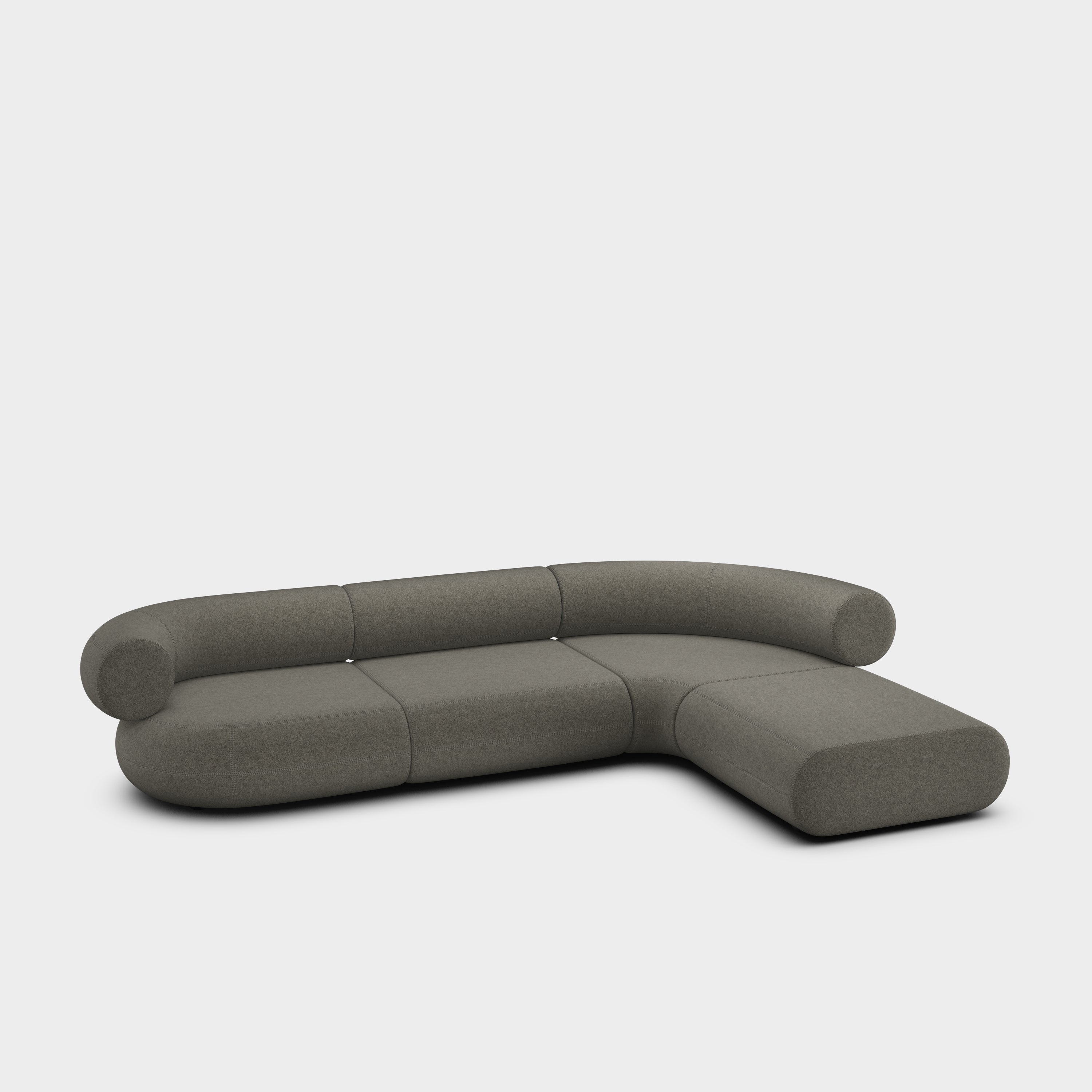 Fat 4-Seater Right Lounge Corner Modular Sofa