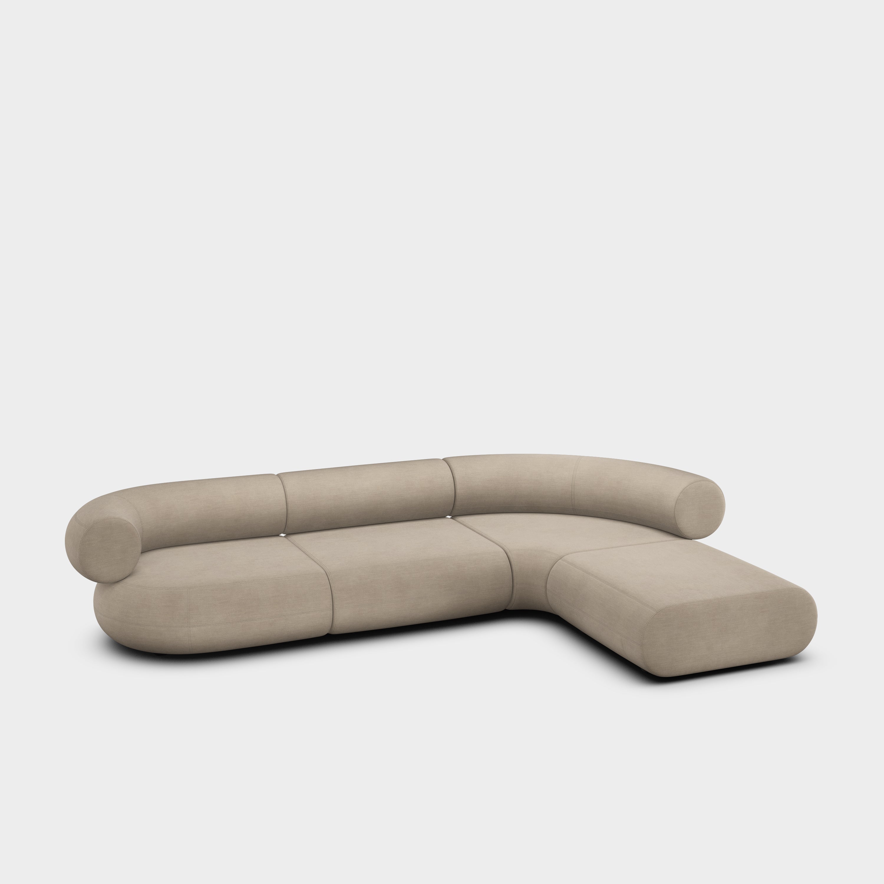 Fat 4-Seater Right Lounge Corner Modular Sofa