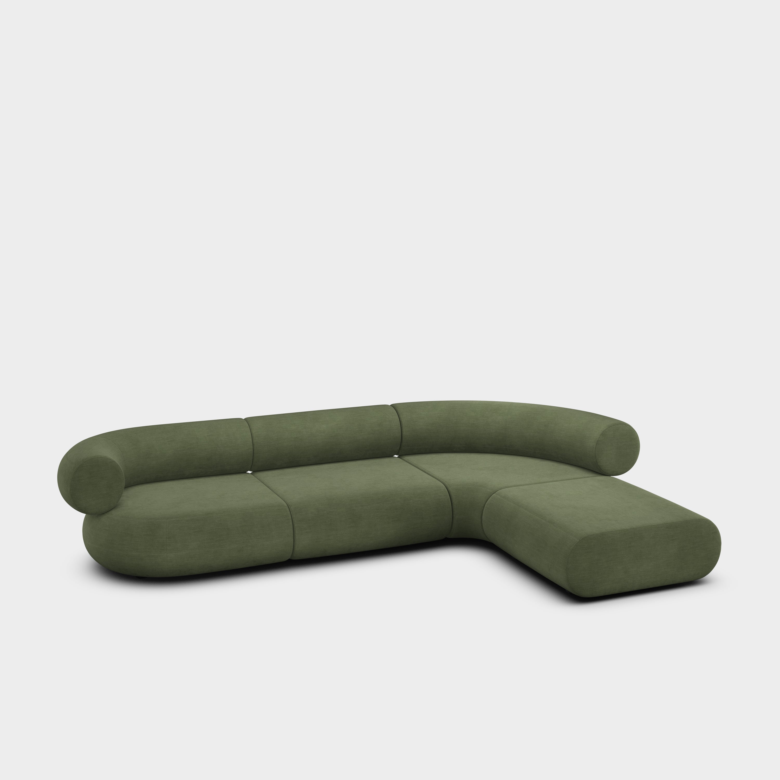 Fat 4-Seater Right Lounge Corner Modular Sofa