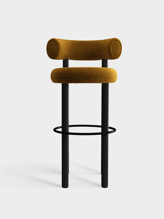 Black Wood & Gold Royal Velvet / 75cm / Royal - Gold (132)