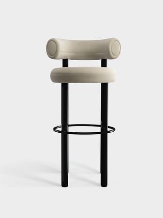 Polished Black Steel & Pearl Royal Velvet / 75cm / Royal - Pearl (106)