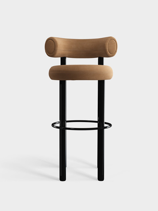 Polished Black Steel & Spice Linara Linen / 75cm / Linara - Spice (142)