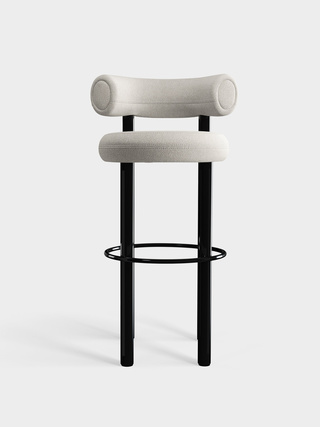 Polished Black Steel & Ivory Alpine Boucle / 75cm / Alpine - Ivory (0101)