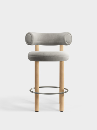 Brushed Natural Wood & Clay Royal Velvet / 65cm / Royal - Clay (84)