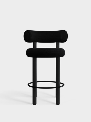 Black Wood & Black Kvadrat Hallingdal 65 Wool Blend / 65cm / Kvadrat Hallingdal 65 - Black (0190)