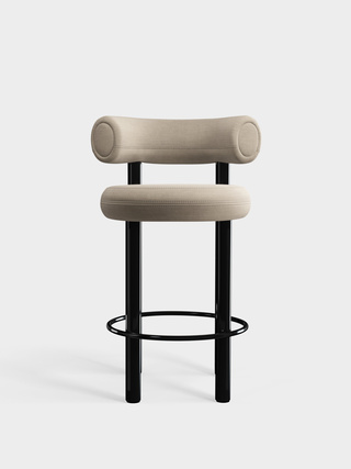 Polished Black Steel & Clay Linara Linen / 65cm / Linara - Clay (93)