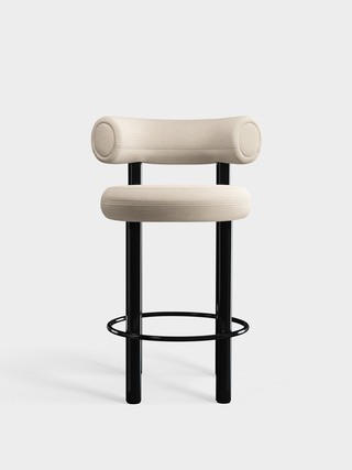 Polished Black Steel & Porridge Linara Linen / 65cm / Linara - Porridge (05)