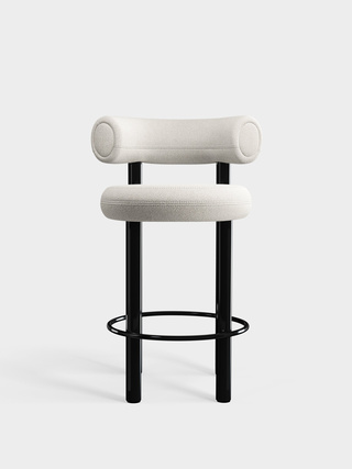 Polished Black Steel & Ivory Alpine Boucle / 65cm / Alpine - Ivory (0101)