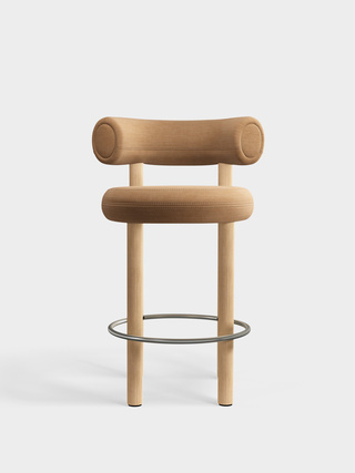 Brushed Natural Wood & Spice Linara Linen / 65cm / Linara - Spice (142)