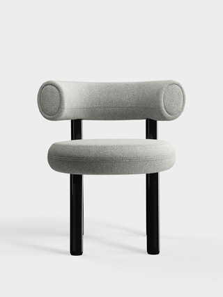 Polished Black Steel & Natural Alpine Boucle / Alpine - Natural (01)