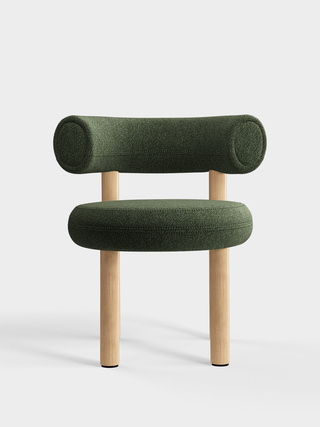 Brushed Natural Wood & Forest Alpine Boucle / Alpine - Forest (0162)