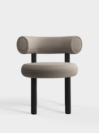 Black Wood & Grey Kvadrat Hero 2 Wool / Kvadrat Hero 2 - Grey (0212)