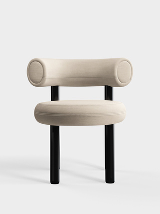 Polished Black Steel & Porridge Linara Linen / Linara - Porridge (05)