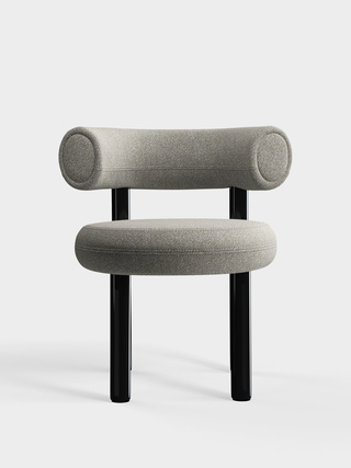 Polished Black Steel & Clay Alpine Boucle / Alpine - Clay (84)