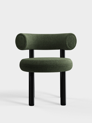Polished Black Steel & Forest Alpine Boucle / Alpine - Forest (0162)