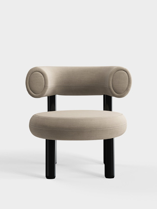 Polished Black Steel & Clay Linara Linen / Linara - Clay (93)