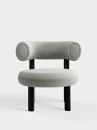 Polished Black Steel & Natural Alpine Boucle / Alpine - Natural (01)