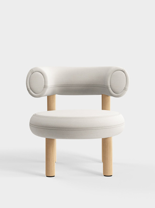 Brushed Natural Wood & Coconut Linara Linen / Linara - Coconut (138)