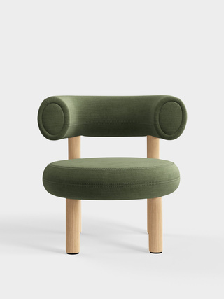 Brushed Natural Wood & Tarragon Linara Linen / Linara - Tarragon (100)