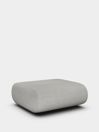 Light Grey Kvadrat Hallingdal 65 Wool Blend / Ottoman / Kvadrat Hallingdal 65 - Light Grey (0110)
