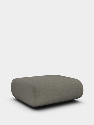 Grey Kvadrat Melange Nap Wool / Ottoman / Kvadrat Melange Nap - Grey (111)