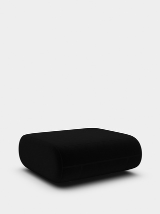 Black Kvadrat Hero 2 Wool / Ottoman / Kvadrat Hero 2 - Black (0192)