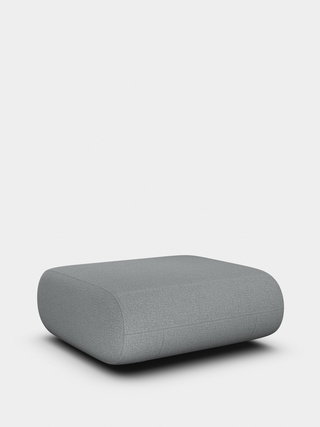 Mid Grey Kvadrat Hallingdal 65 Wool Blend / Ottoman / Kvadrat Hallingdal 65 - Mid Grey (0130)