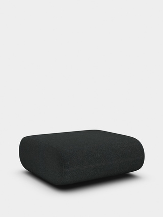 Dark Grey Kvadrat Divina Melange Wool / Ottoman / Kvadrat Divina Melange - Dark Grey (180)