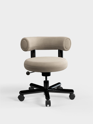 Clay Linara Linen / Polished Black Steel / Linara - Clay (93)
