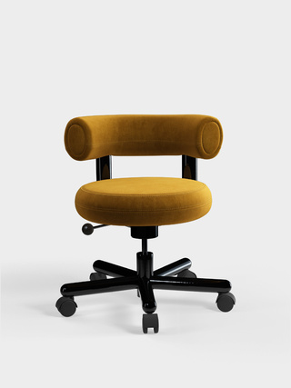 Gold Royal Velvet / Polished Black Steel / Royal - Gold (132)