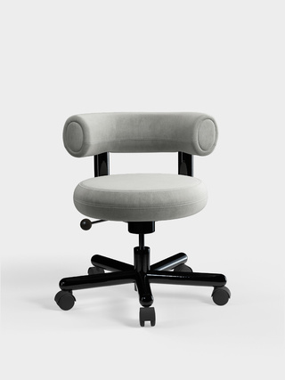 Silver Royal Velvet / Polished Black Steel / Royal - Silver (125)