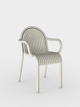 Putty Weather-Resistant Aluminium / Arm Chair